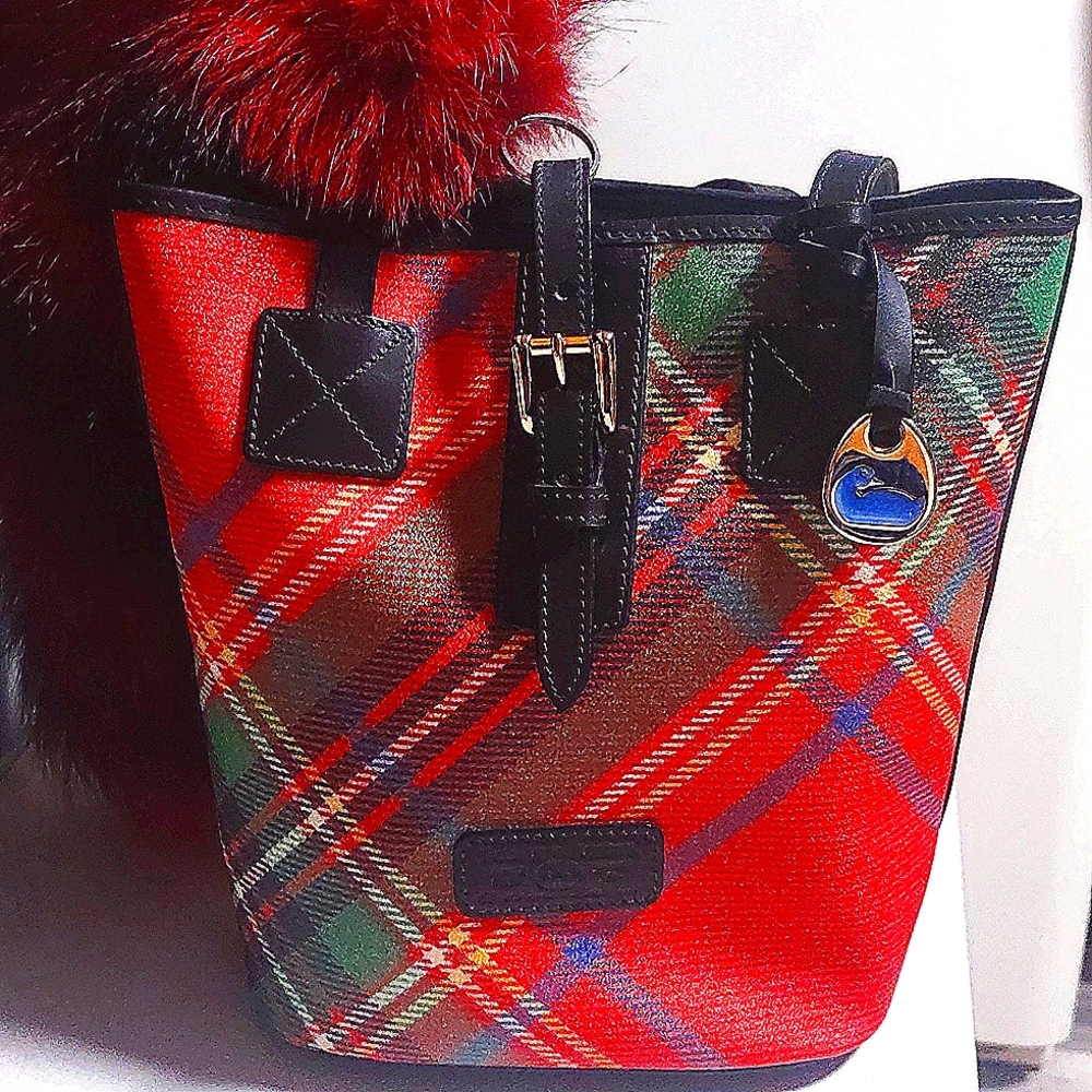 Dooney and Bourke small plaid tote